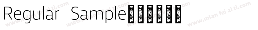 Regular Sample字体转换